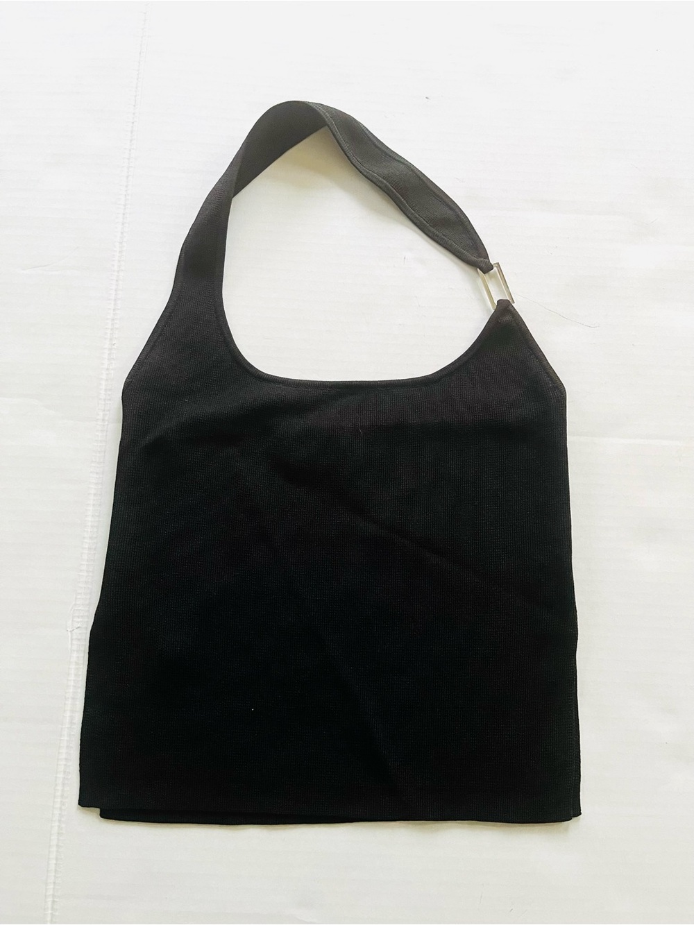 White Fox black halter top with buckle M - Picture 5 of 10